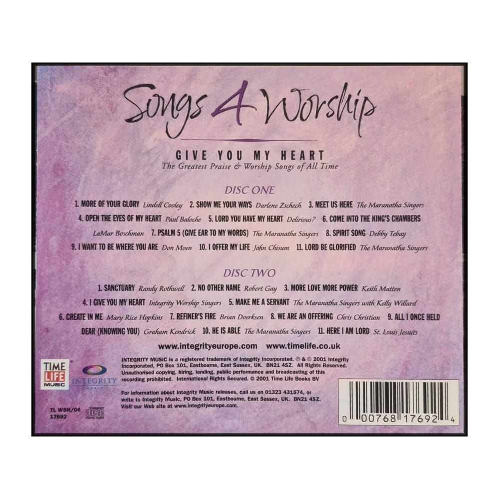 Songs 4 Worship: Give You My Heart