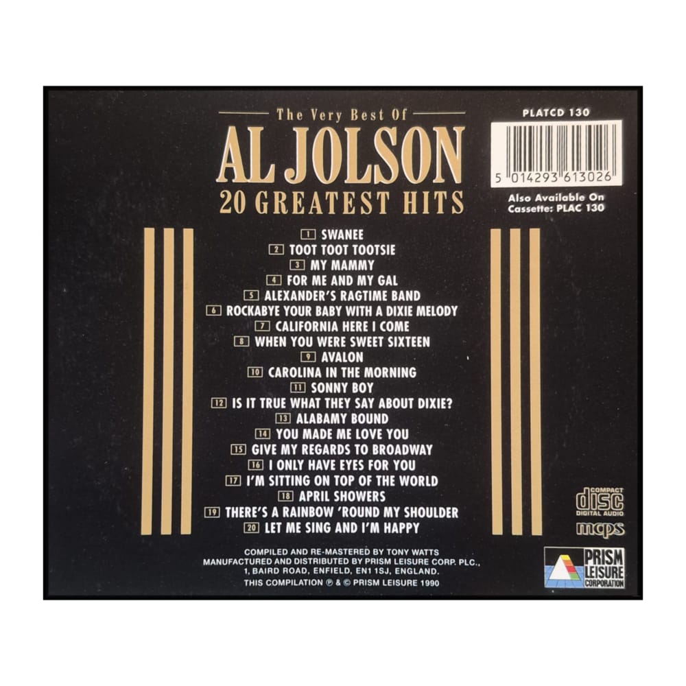 Al Jolson: The Very Best Of Al Jolson (20 Greatest Hits)