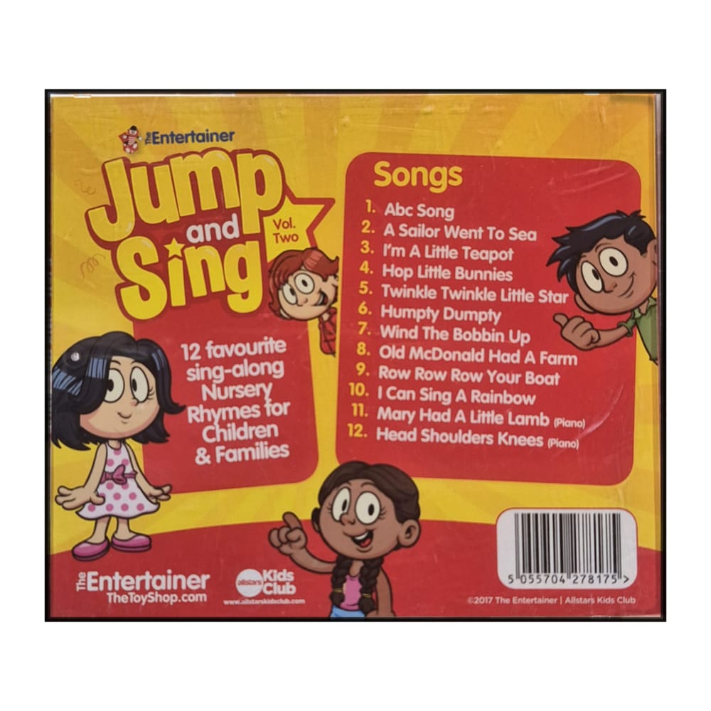 Jump And Sing V2: 12 Favourite Sing-Along Nursery Rhymes For Children & Families