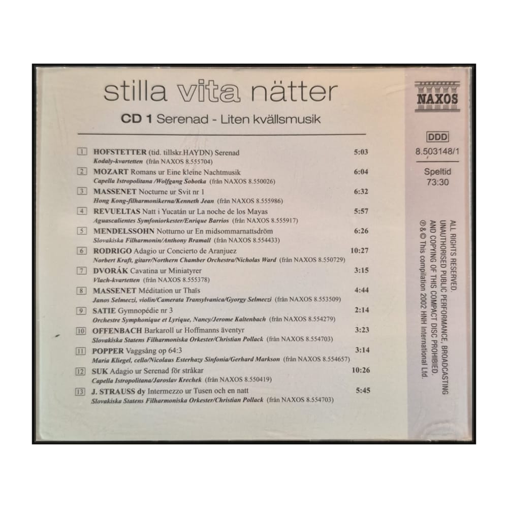 Naxos: Stilla Vita Nätter Disc-1