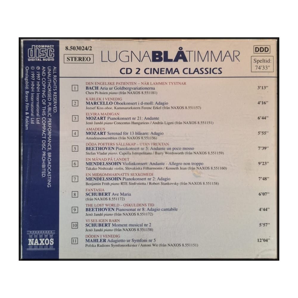 Naxos: Lugna Blå Timmar Disc-2