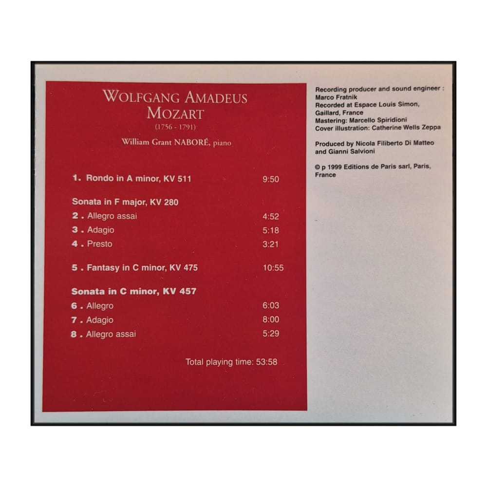 William Wight Nabore: Intimate Piano (W. A. Mozart)