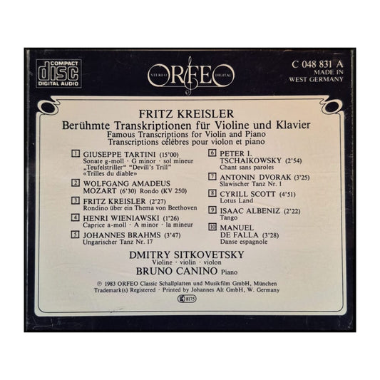 Fritz Kreisler: Transkriptionen / Transcriptions