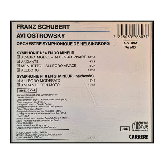 Franz Schubert: Symphonie N° 4 / Symphonie N° 8