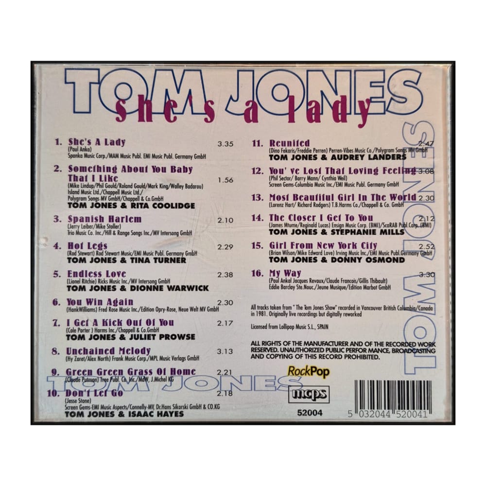 Tom Jones: She'S A Lady