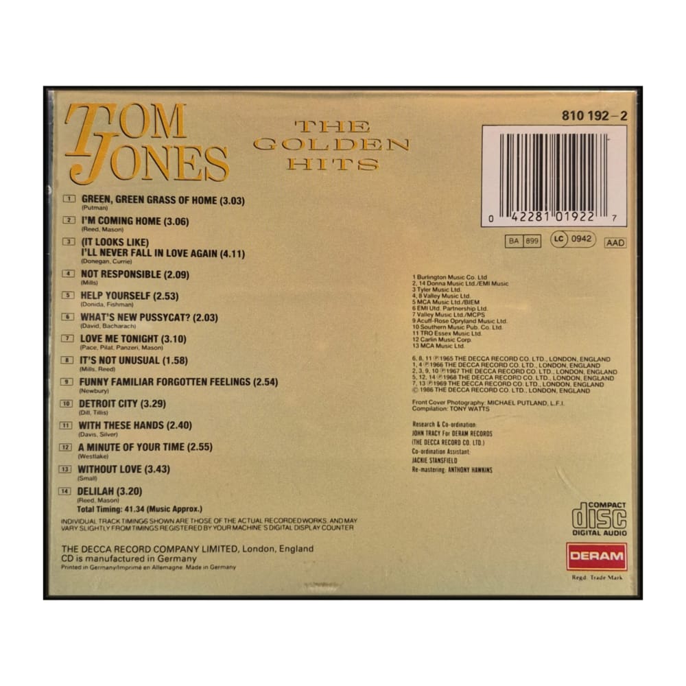 Tom Jones: The Golden Hits
