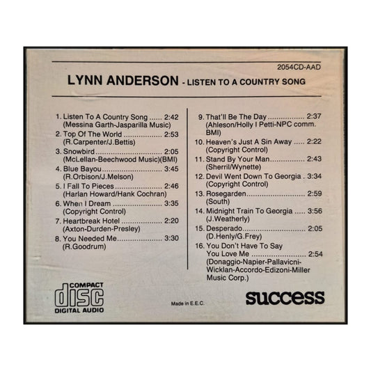 Lynn Anderson: Listen To A Country Song