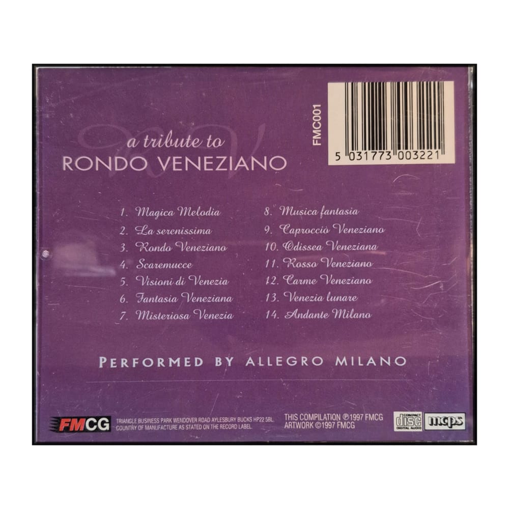 Allegro Milano: A Tribute To Rondò Veneziano