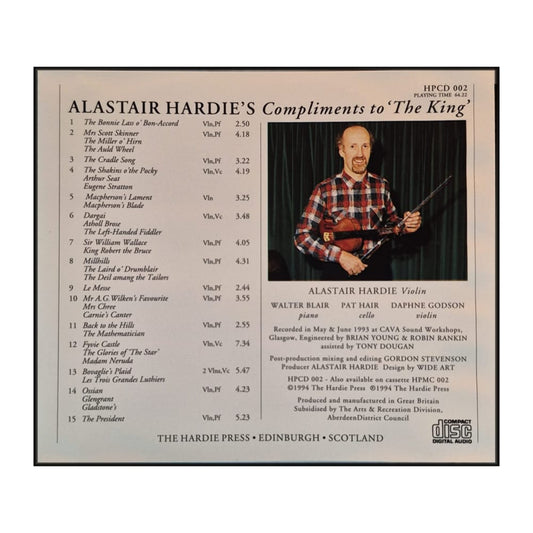 James Scott Skinner: Alastair Hardie'S Compliments To 'The King'