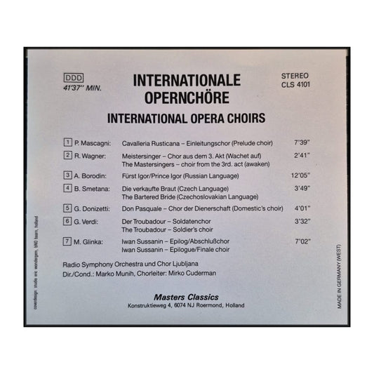 Radio Symphony Orchestra Und Chor Ljubljana: Internationale Opernchöre