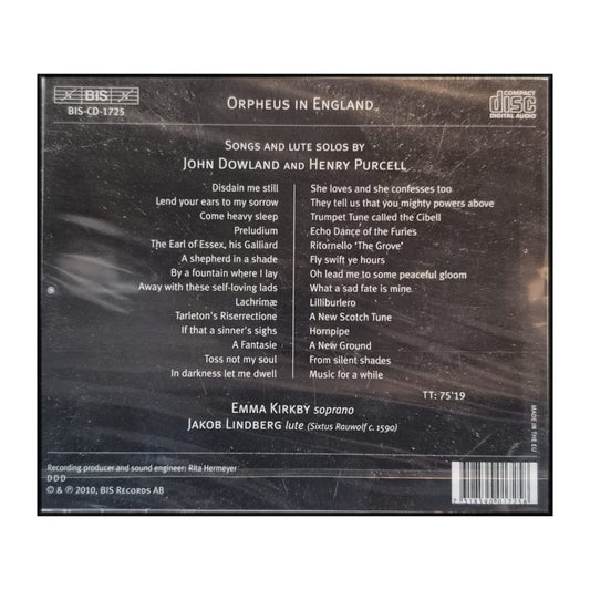 Emma Kirkby & Jakob Lindberg: Orpheus In England: Dowland & Purcell