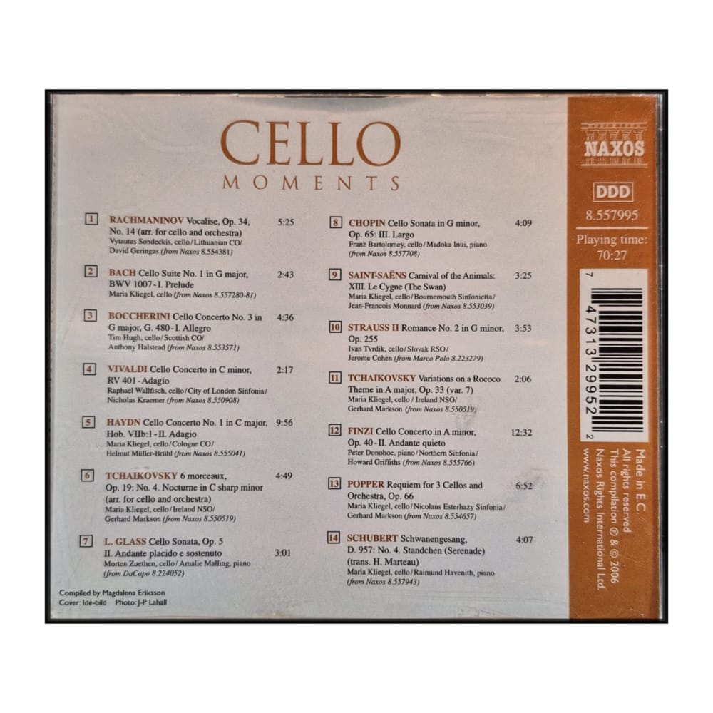 Naxos: Cello Moments