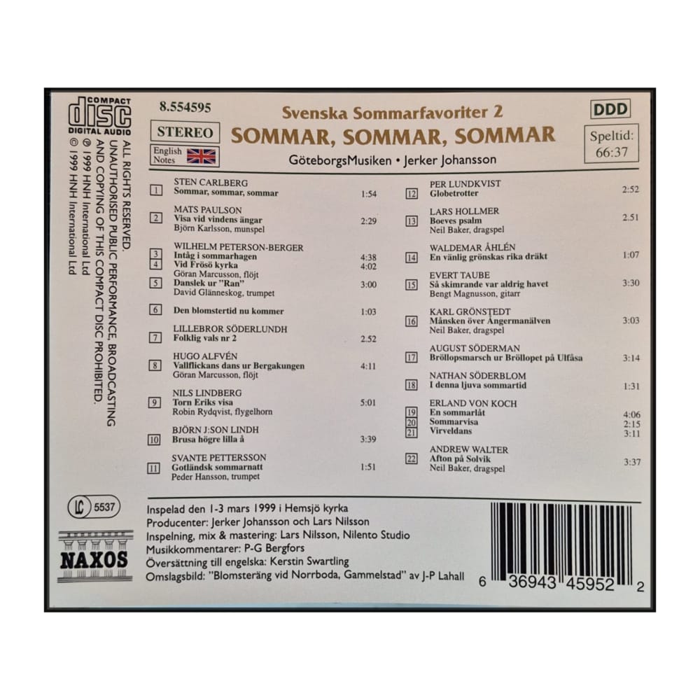 Naxos: Svenska Sommarfavoriter 2