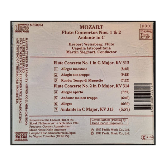 Wolfgang Amadeus Mozart: Flute Concertos Nos. 1 & 2