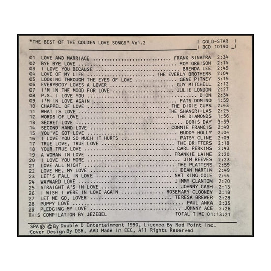 The Best Of The Golden Love Songs V2
