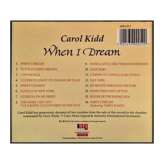 Carol Kidd: When I Dream