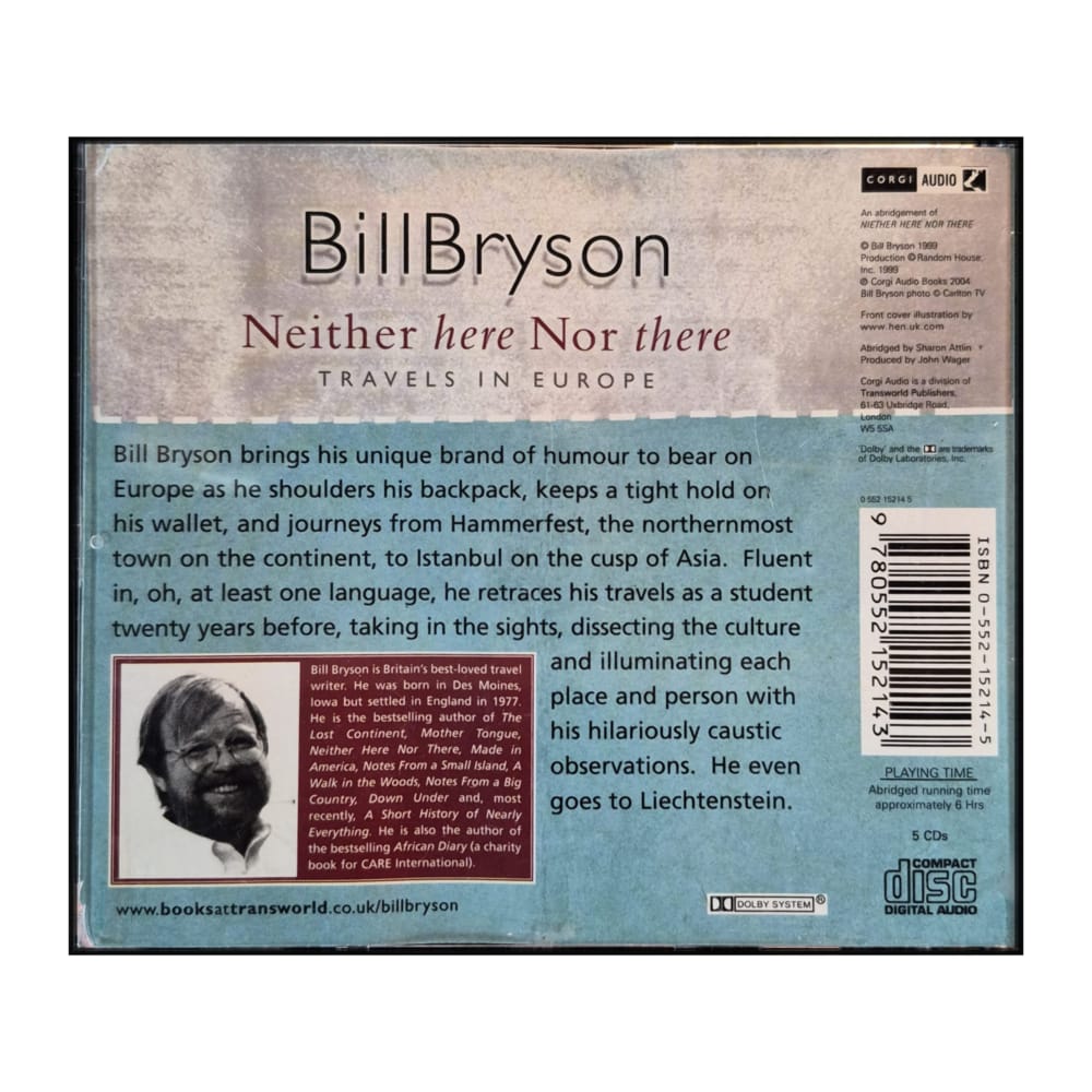 Bill Bryson: Neither Here Nor There