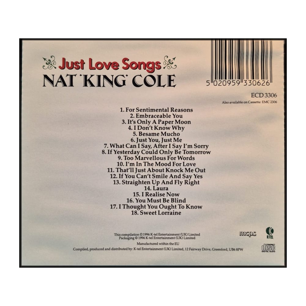 Nat King Cole: Just Love Songs