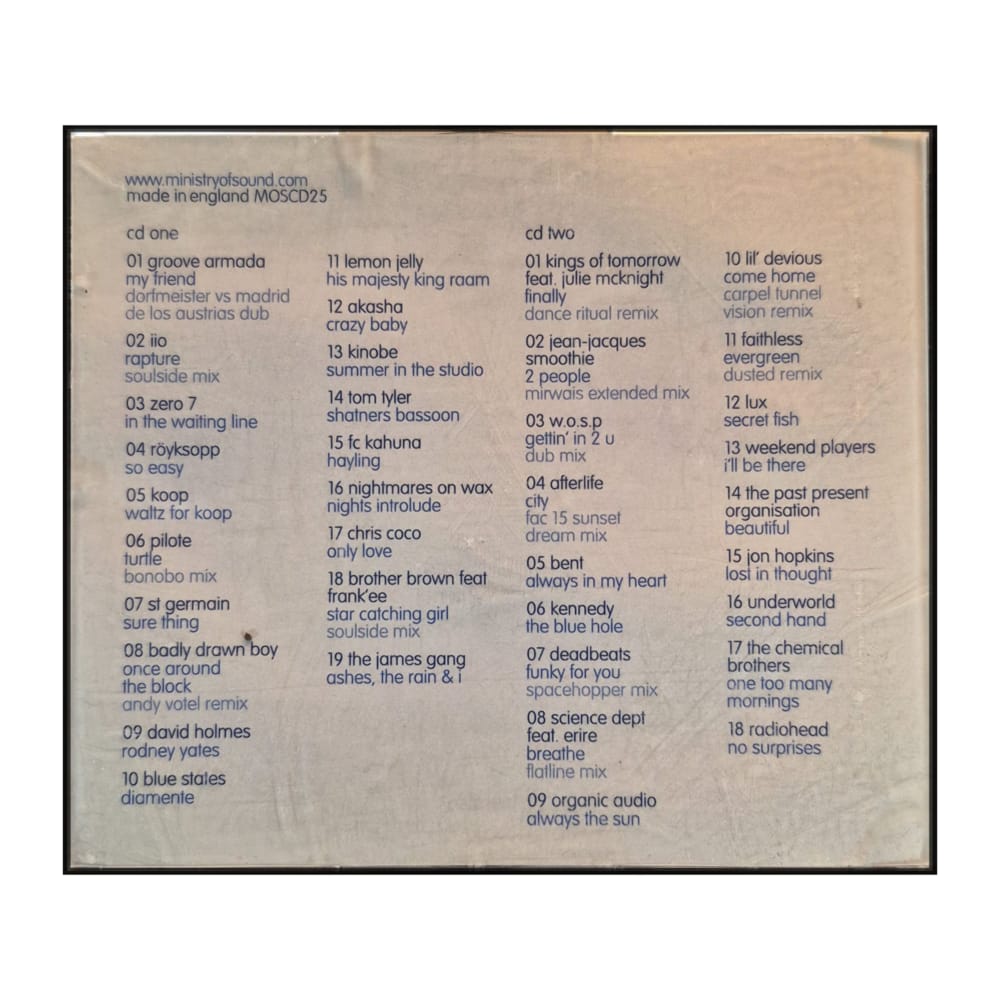 Ministry Of Sound: The Chillout Annual 2002