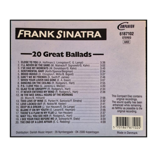 Frank Sinatra: 20 Great Ballads