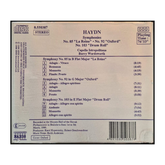 Joseph Haydn: Symphonies
