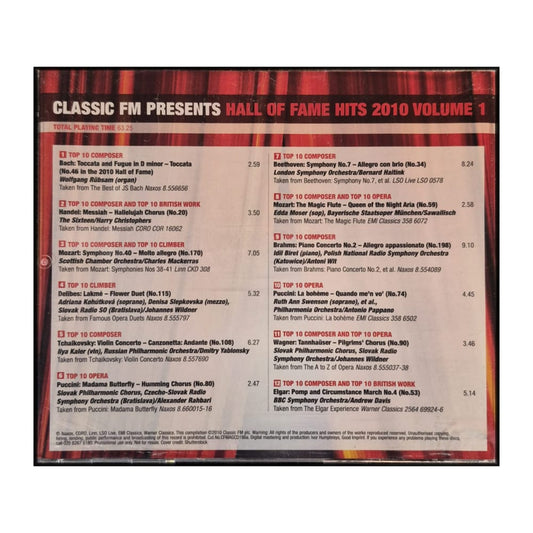 Classic Fm 2010-05: Hall Of Fame Hits 2010 V1
