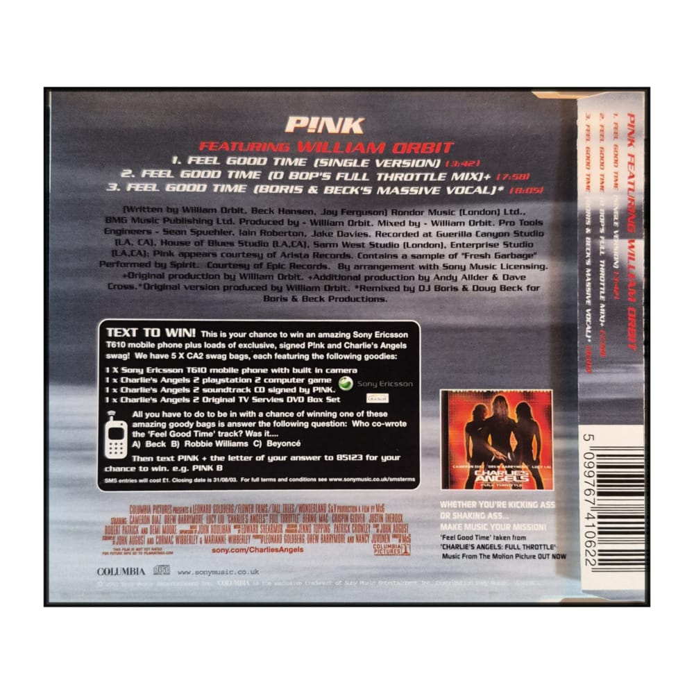 Pink: Feel Good Time – Charlie’S Angels: Full Throttle