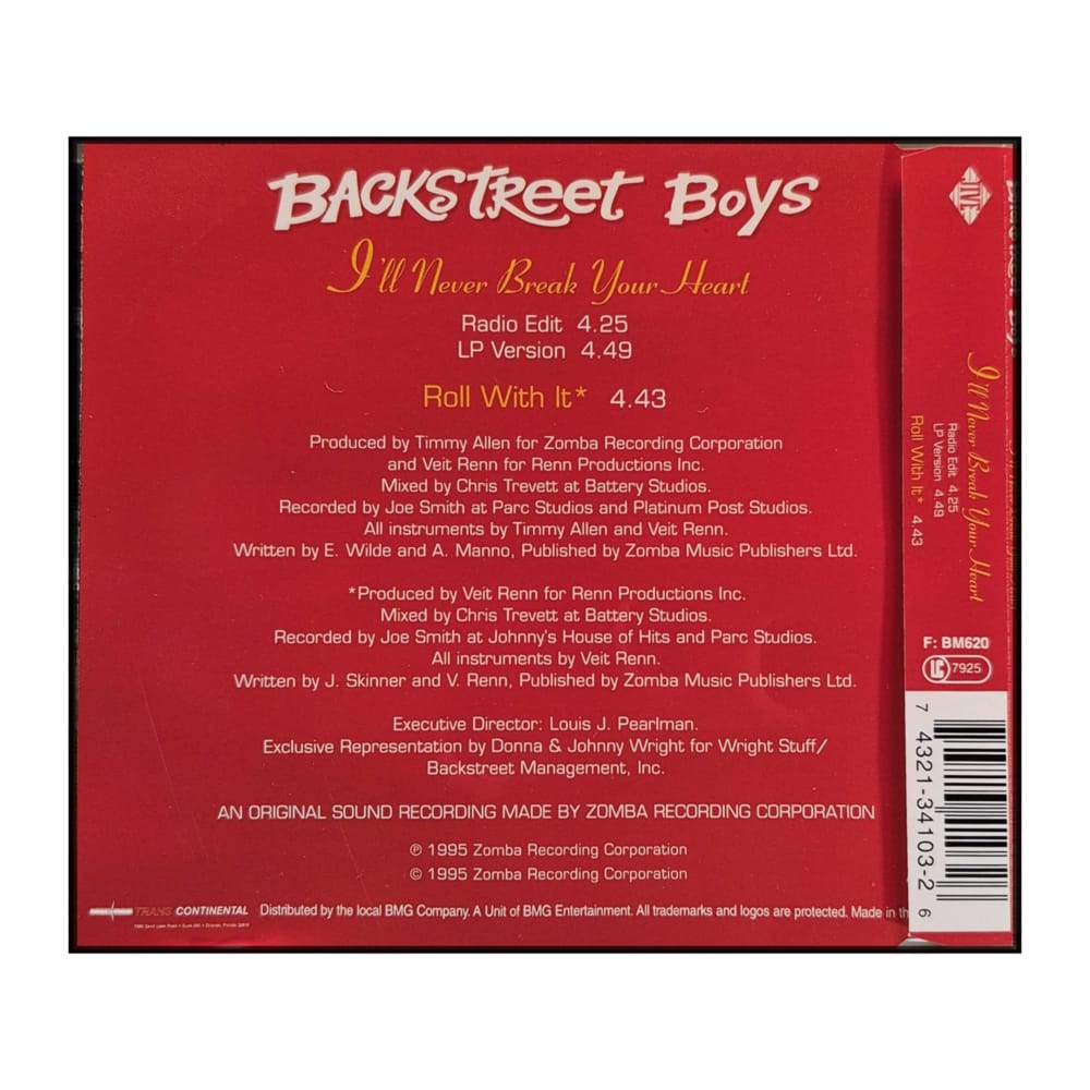Backstreet Boys: I'Ll Never Break Your Heart