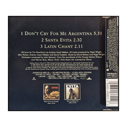 Madonna: Don'T Cry For Me Argentina – Evita