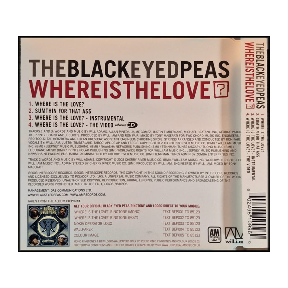 The Black Eyed Peas: Where Is The Love?