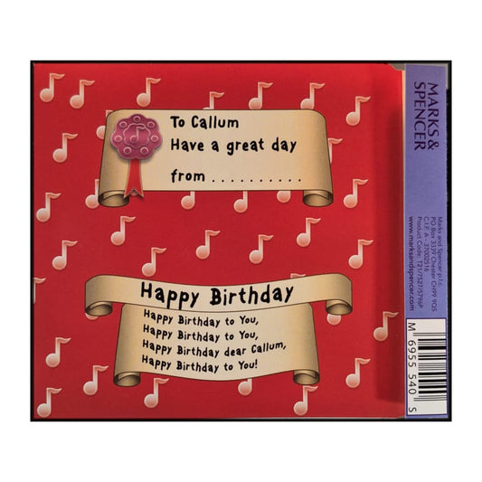 Happy Birthday Callum
