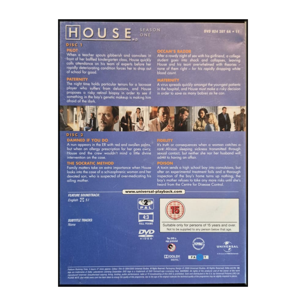 house m.d. 1 disc-1-2