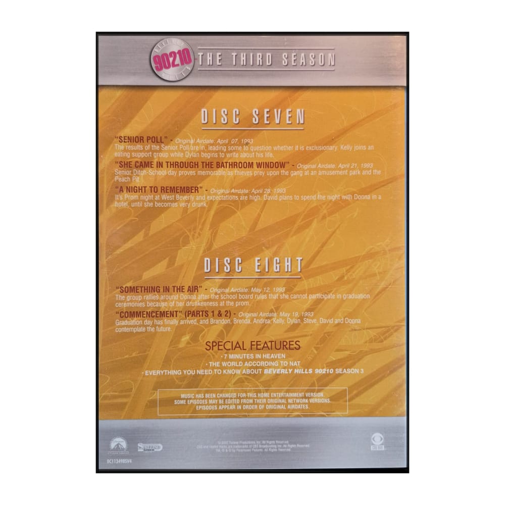 Beverly Hills 90210 3 Disc-7-8
