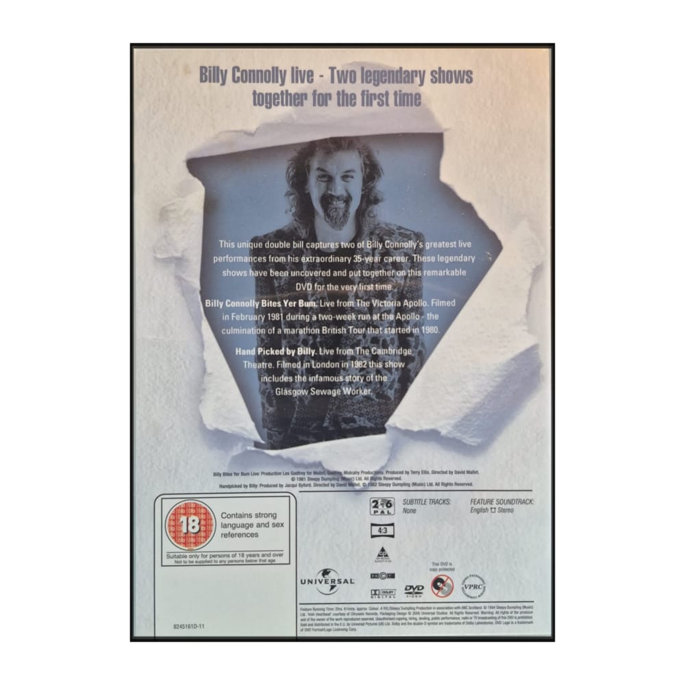 Billy connolly: Bites Her Bum Live: Hand Picked by Billy
