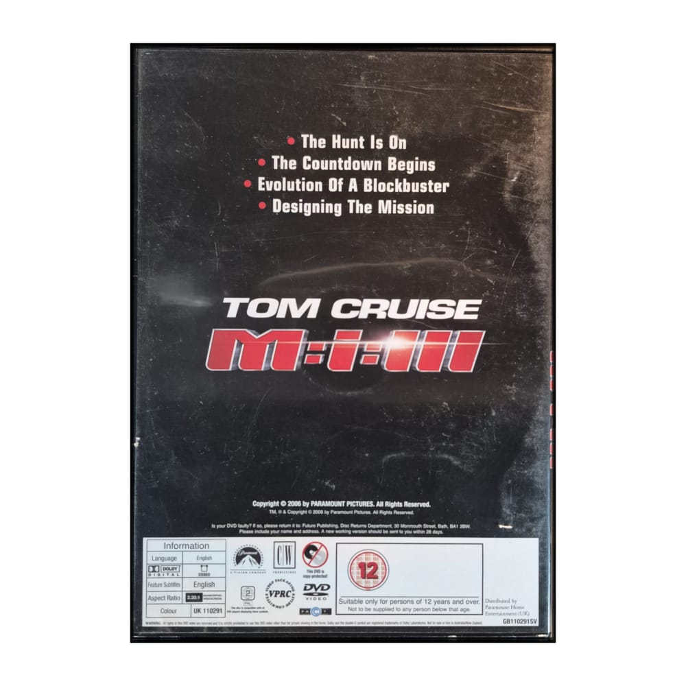 Mission Impossible 3: Exclusive Bonus Disc Total Film
