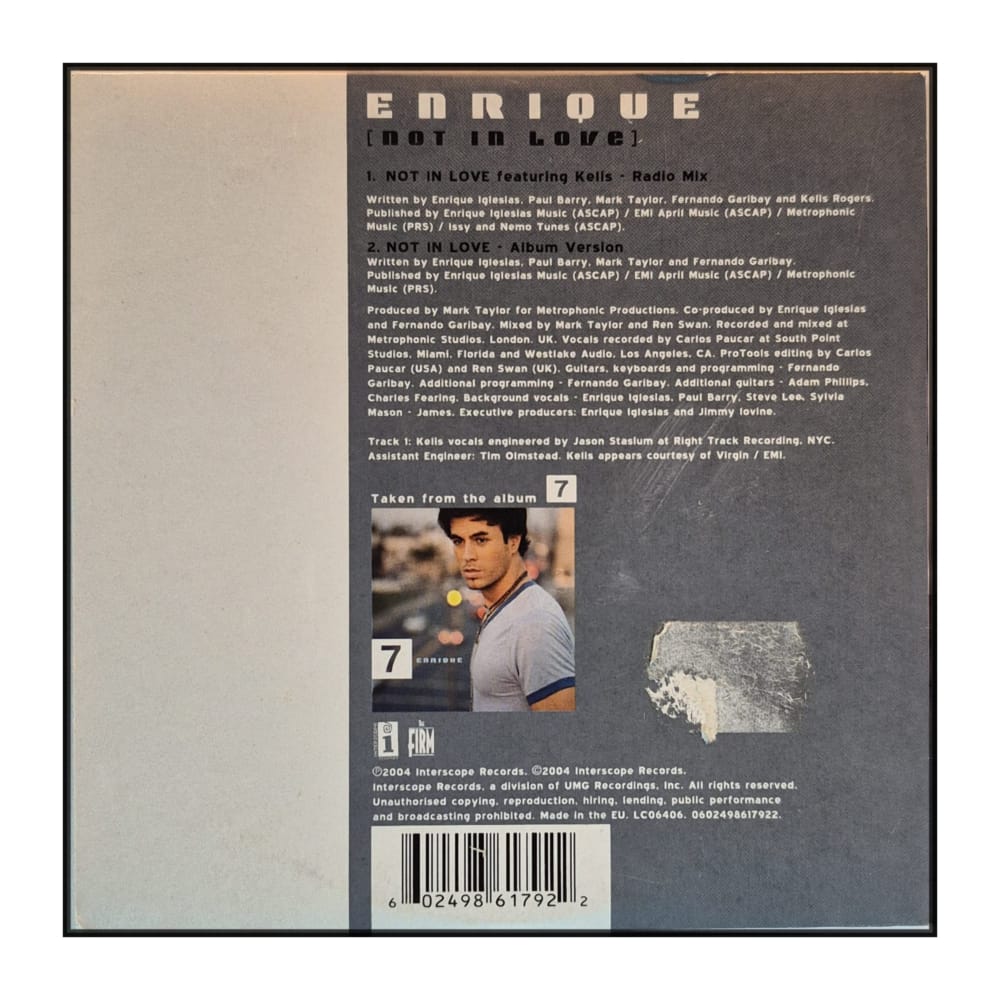 Enrique Iglesias: Not In Love
