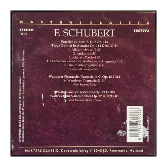 Schubert: Piano Quintet In A Major, D. 667 "The Trout"