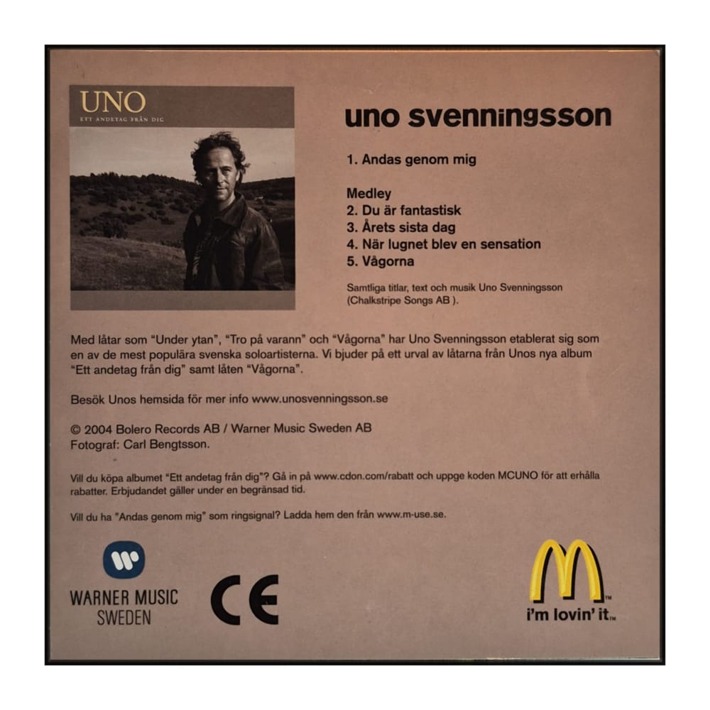 Uno Svenningsson: Andas Genom Mig