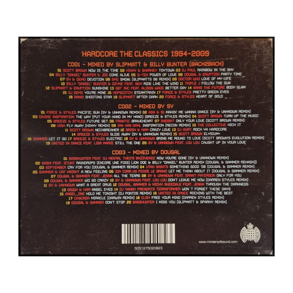 Ministry Of Sound: Hardcore: The Classics 1994-2009