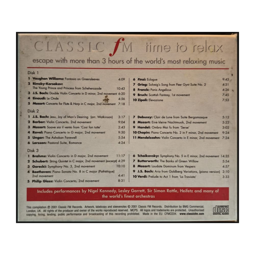 Classic Fm: Time To Relax