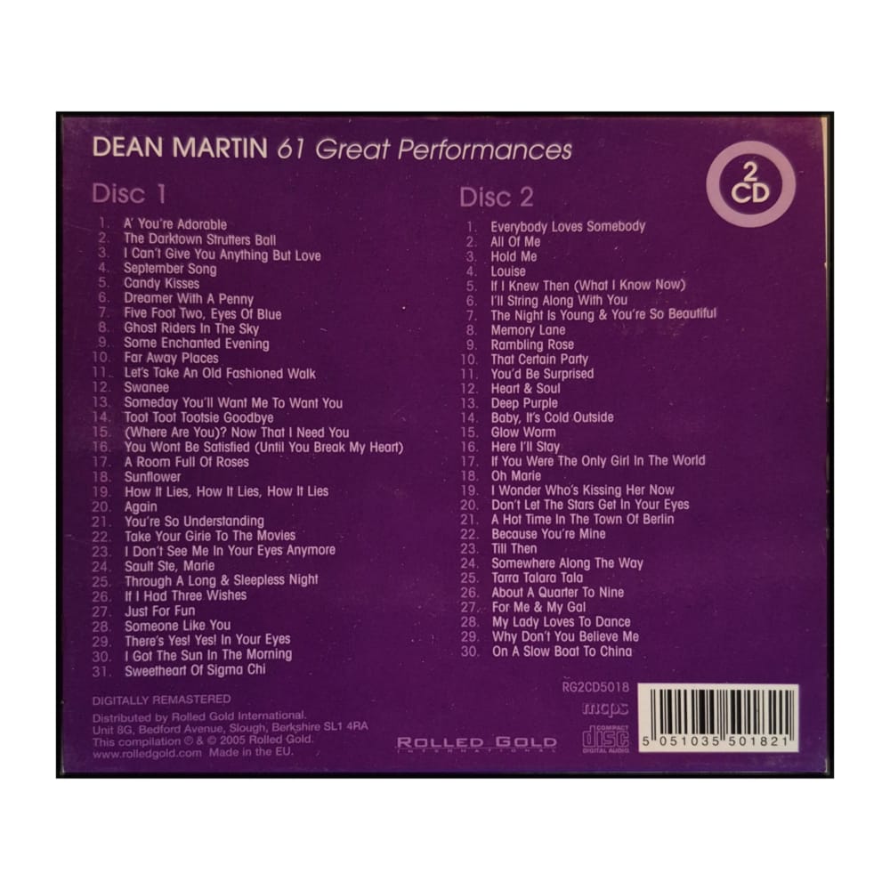 Dean Martin: 61 Great Performances