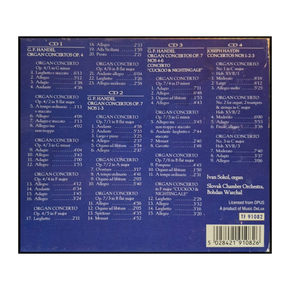 George Frideric Handel & Joseph Haydn: Organ Concertos