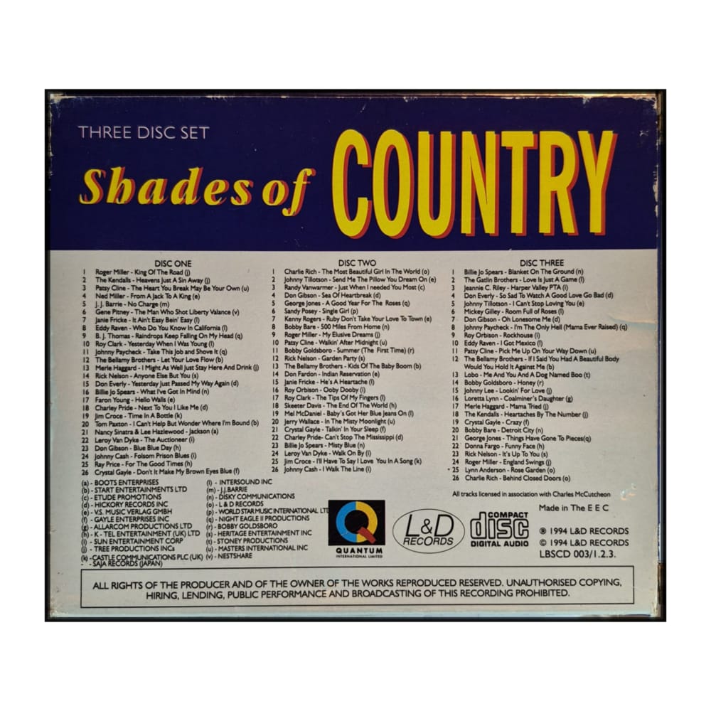 Shades Of Country
