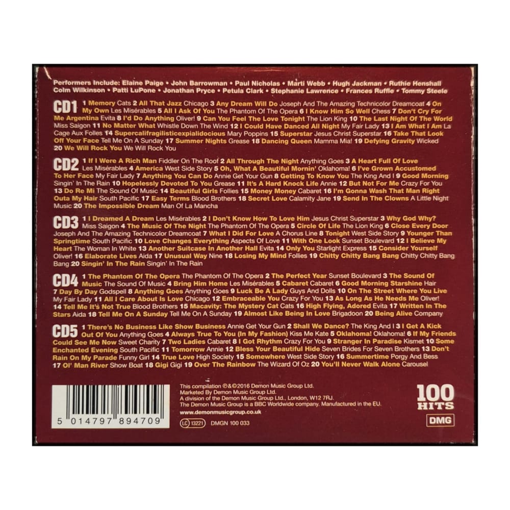 100 Hits: Musicals