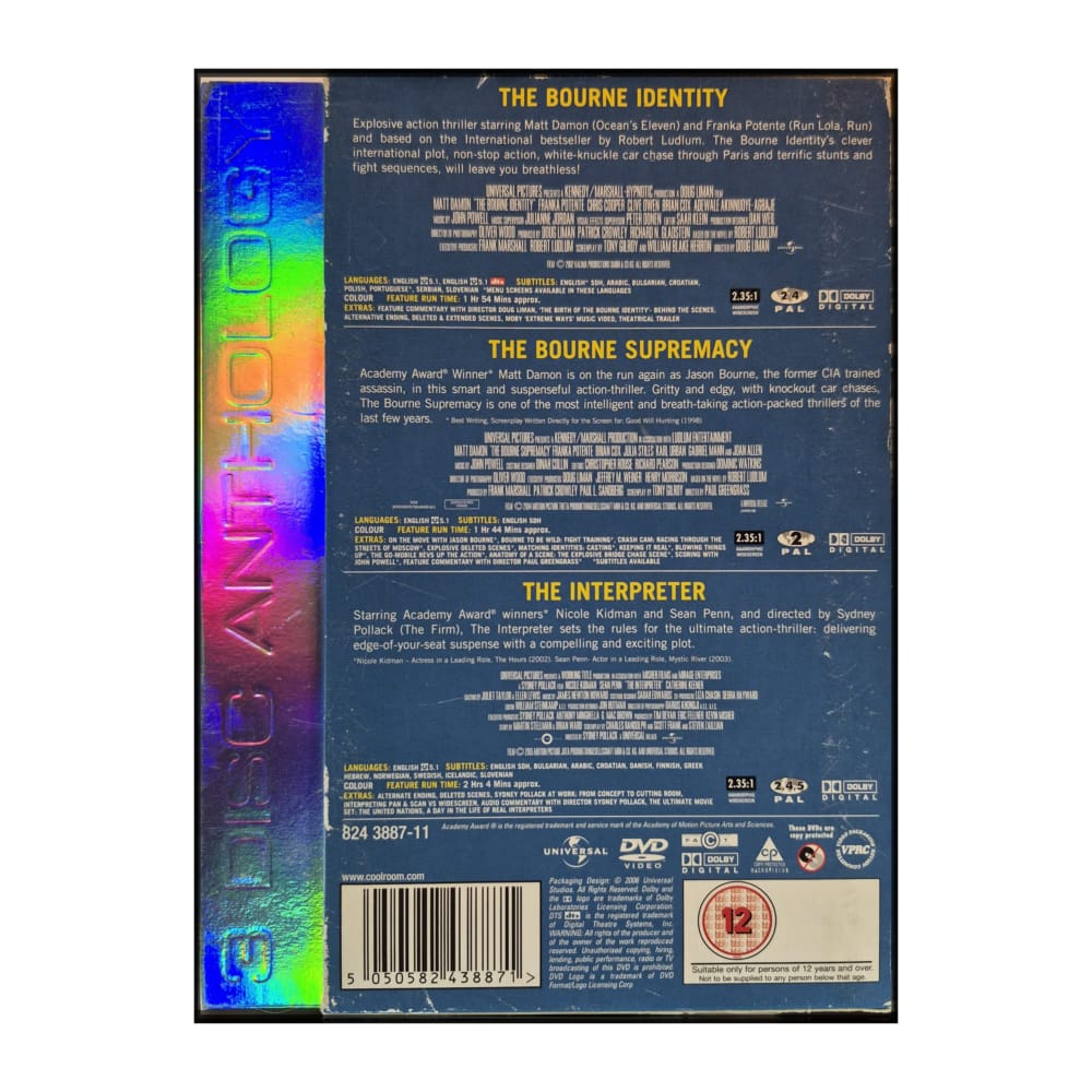 Jason Bourne: Identity + Supremacy + The Interpreter