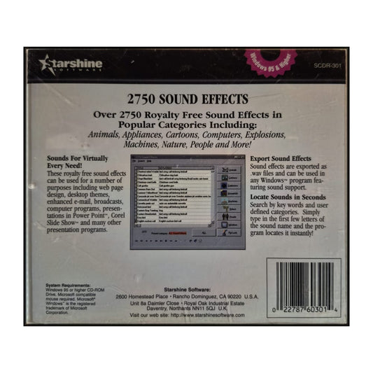 Starshine: 2750 Sound Effects