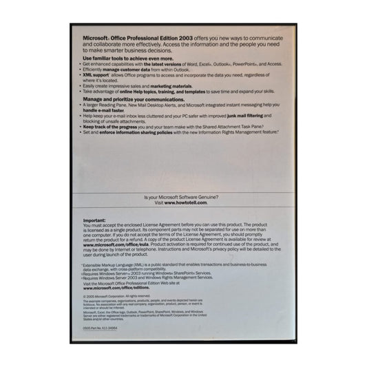 Microsoft Office Professional Edition 2003