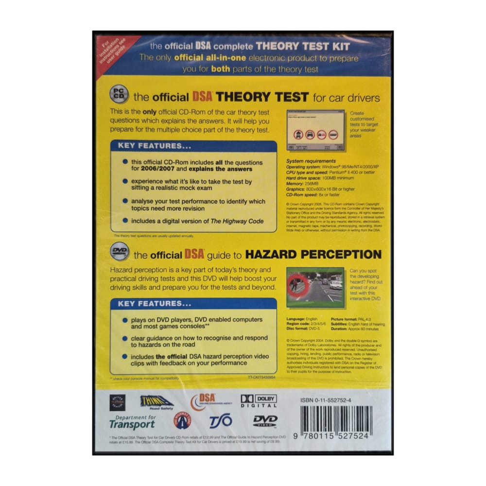 Dsa: The Official Complete Theory Test Kit For Car Drivers