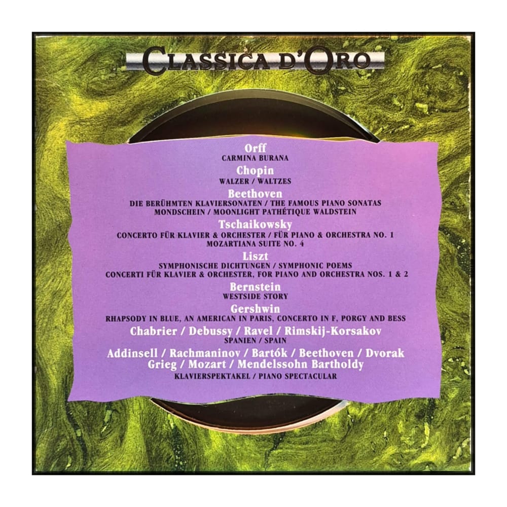 Classica D'Oro: Great Piano Masterworks & Programmatic Music