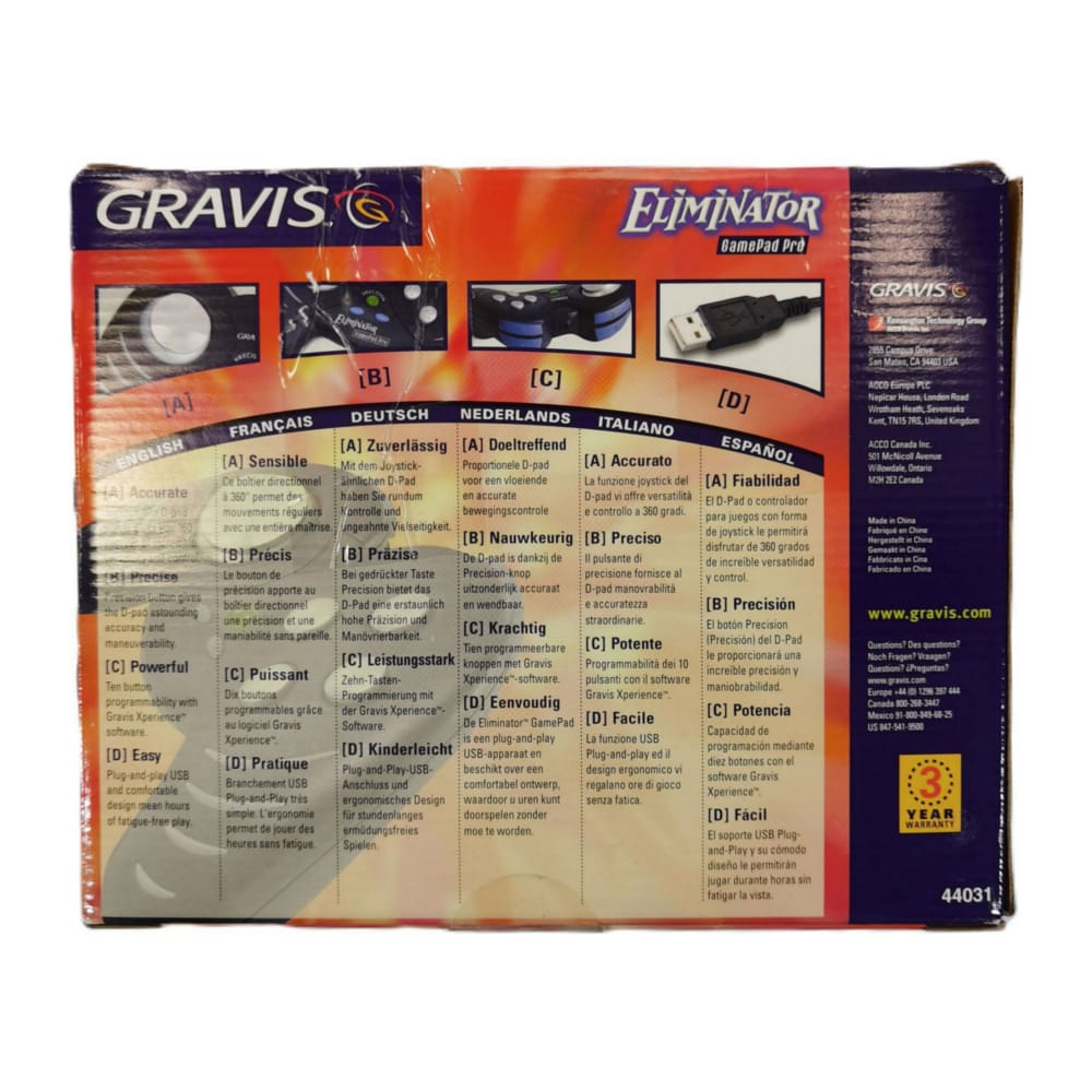 Game Controller Usb: Eliminator Pro